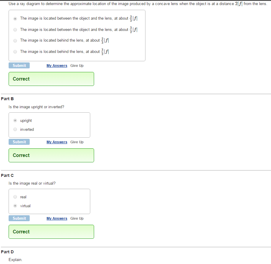 Solved Use a ray diagram to determine the approximate | Chegg.com