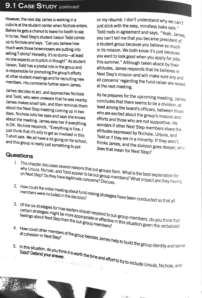 Solved 9.1 CASE STUDY Next Step assigns Brenna and Mallory | Chegg.com