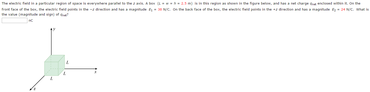 Solved The electric field in a particular region of space is | Chegg.com