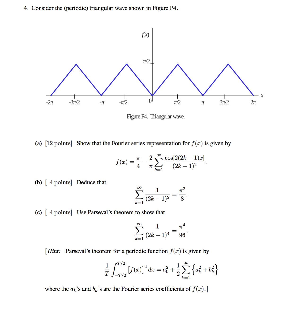 Solved Consider The (periodic) Triangular Wave Shown In | Chegg.com