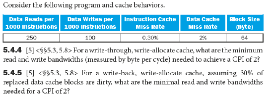 Solved Consider The Following Program And Cache Behaviors Chegg Solved Consider The Following Program And Cache Behaviors Chegg