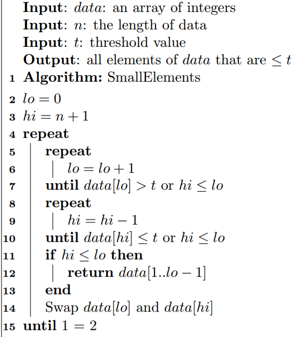 Solved Consider the algorithm below, which identifies the | Chegg.com