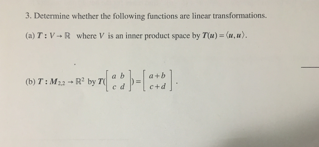 Solved 3. Determine whether the following functions are | Chegg.com
