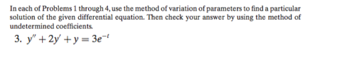 Solved In each of Problems 1 through 4, use the method of | Chegg.com