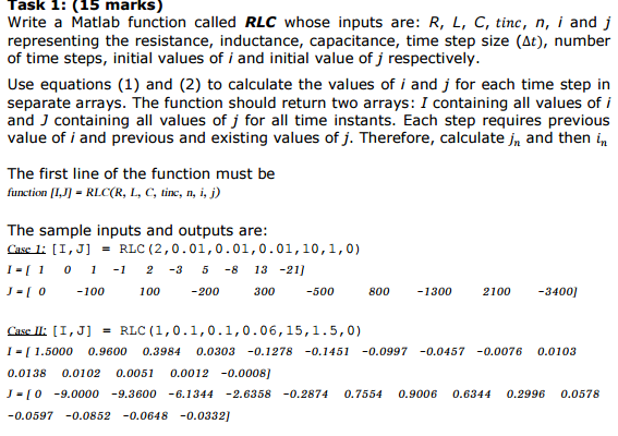 Solved Matlab Questions | Chegg.com