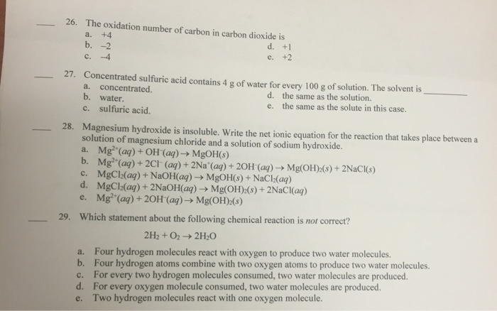 oxidation number of oxygen in carbon dioxide