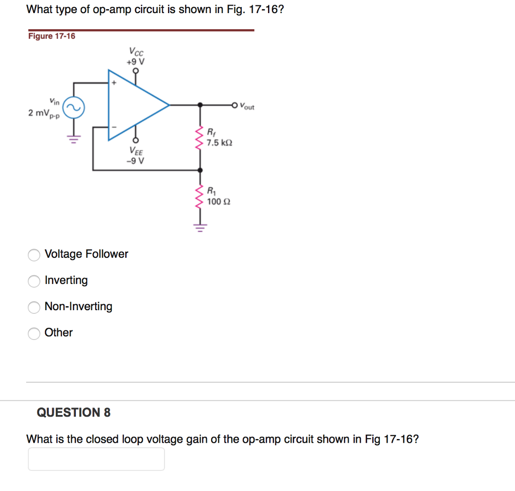 Solved QUESTION 2 The voltage between the input terminals of | Chegg.com