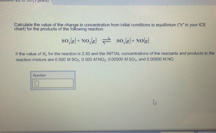 Solved Calculate the value of the change in concentration | Chegg.com