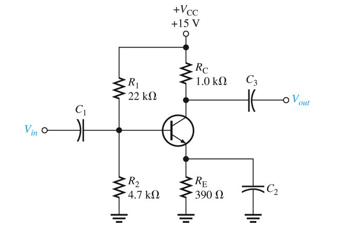 Solved 21 . Determine the dc voltages, V, ½, and Vc, with | Chegg.com