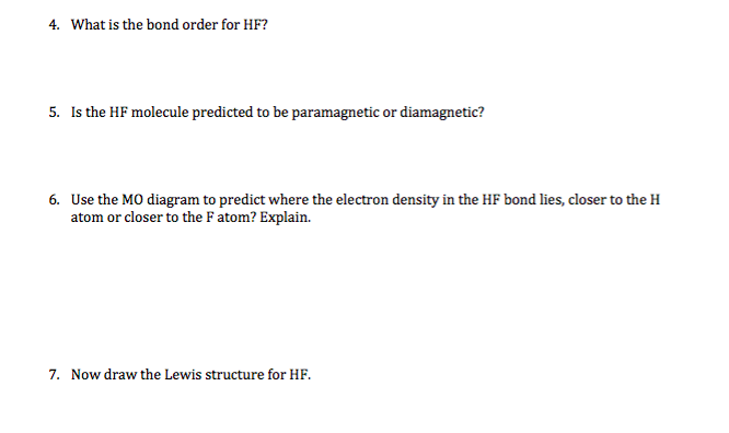 type of bond in hf molecule