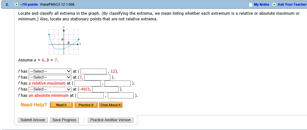 Solved Locate And Classify All Extrema In The Graph By