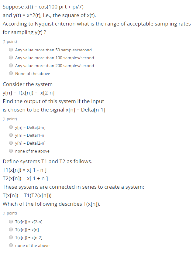 Cos 100 Pi