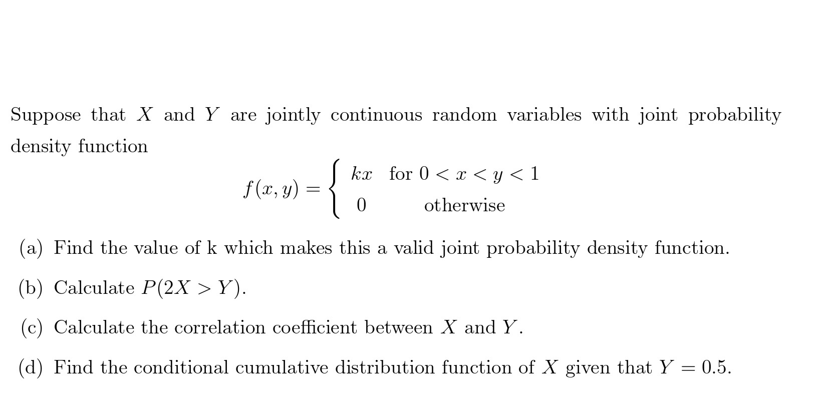 Solved Suppose that X and Y are jointly continuous random | Chegg.com