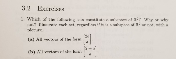 Solved 3 2 Exercises 1 Which Of The Following Sets Chegg