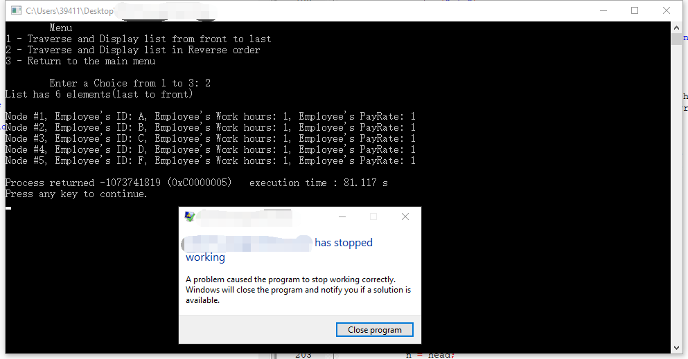 Solved Can anyone help me to identify what's error in my | Chegg.com