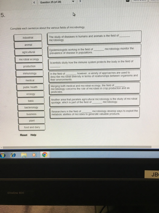 Solved Complete each sentence about the various fields of | Chegg.com