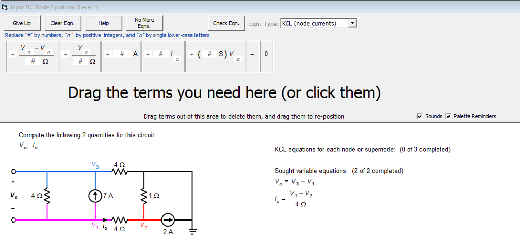 Solved Input DC Node Equations (Level 1) No More Eqns. | | Chegg.com