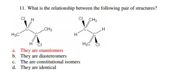 Solved What Is The Relationship Between The Following Compounds And