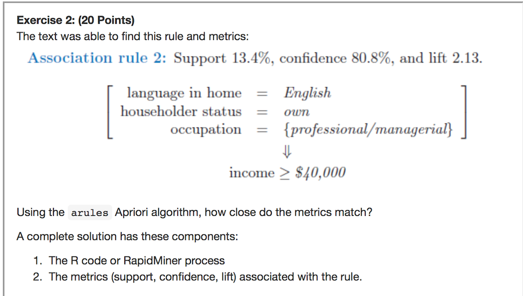 Solved Exercise 2: (20 Points) The Text Was Able To Find | Chegg.com