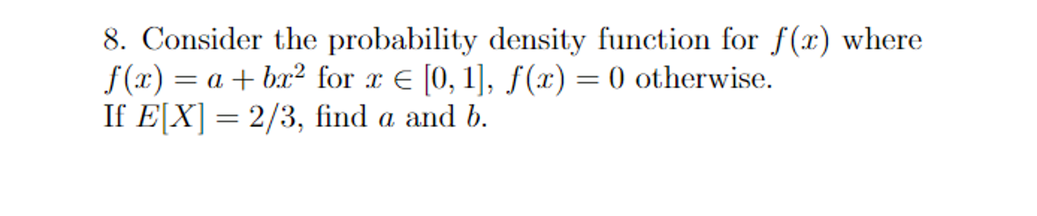 Solved Consider The Probability Density Function For F X Chegg Solved Consider The Probability Density Function For F X Chegg