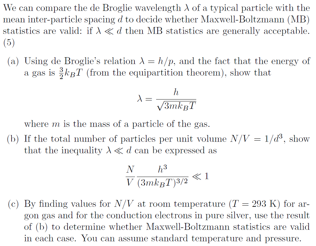 Solved We can compare the de Broglie wavelength A of a | Chegg.com