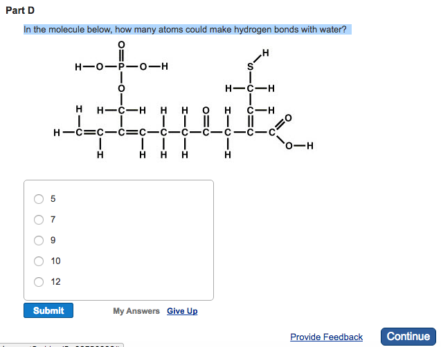 Solved In the molecule below, how many atoms could make