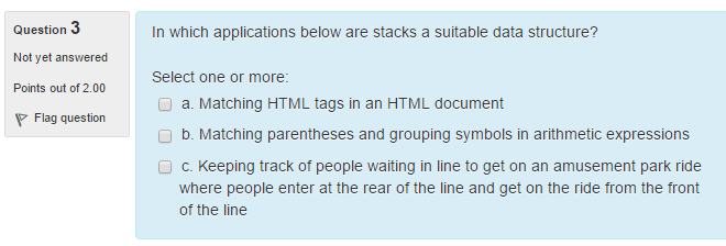 Solved 1 Question Which of the following methods does a | Chegg.com