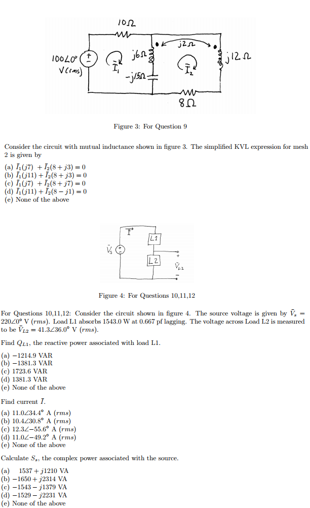 Solved Consider the circuit with mutual inductance shown | Chegg.com