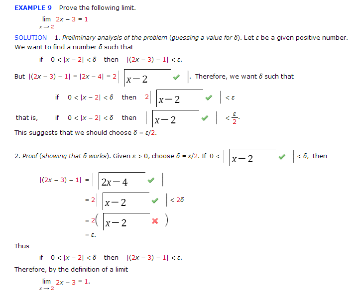 Solved Prove the following limit. 2x - 3 = 1 Preliminary | Chegg.com