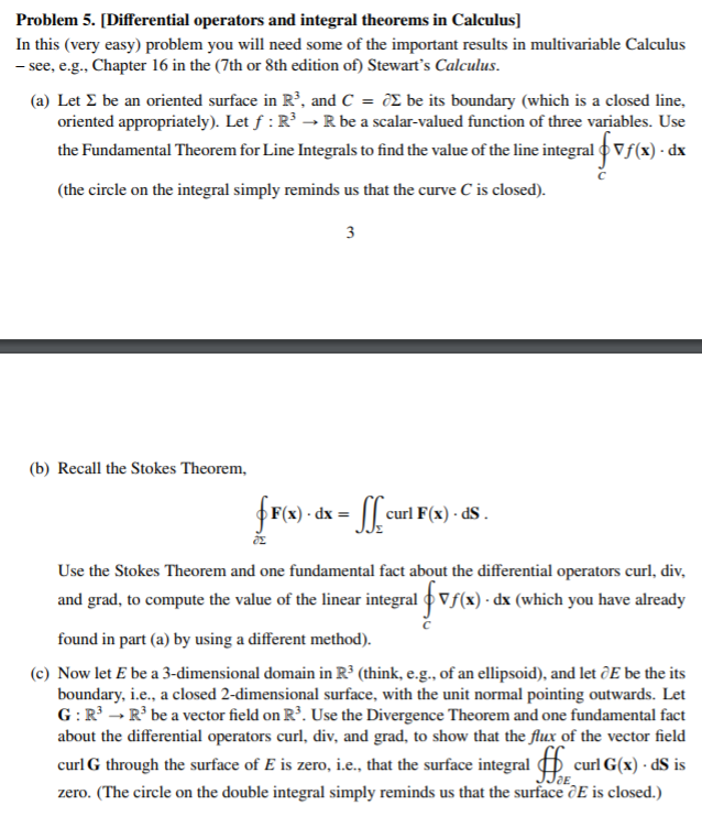 Solved Problem 5. [Differential operators and integral
