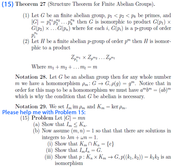 Solved Let G Be An Finite Abelian Group, P_1