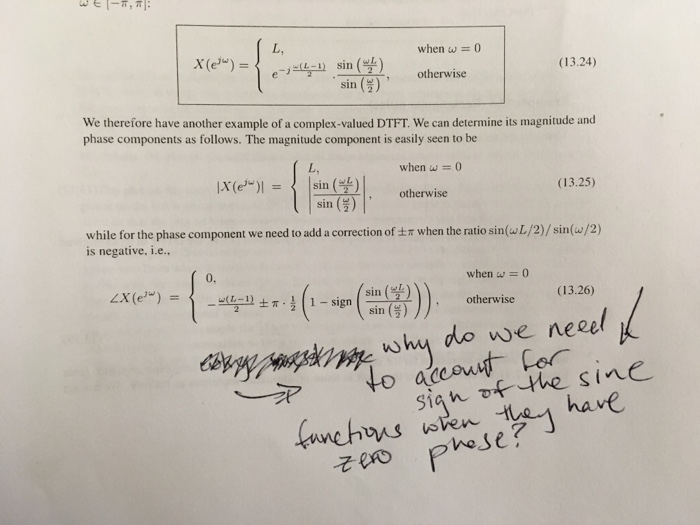 Solved Omega Element[pi, pi] X(e^j omega) = {L, when omega