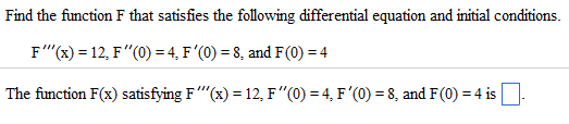 Solved Find The Function F That Satisfies The Following