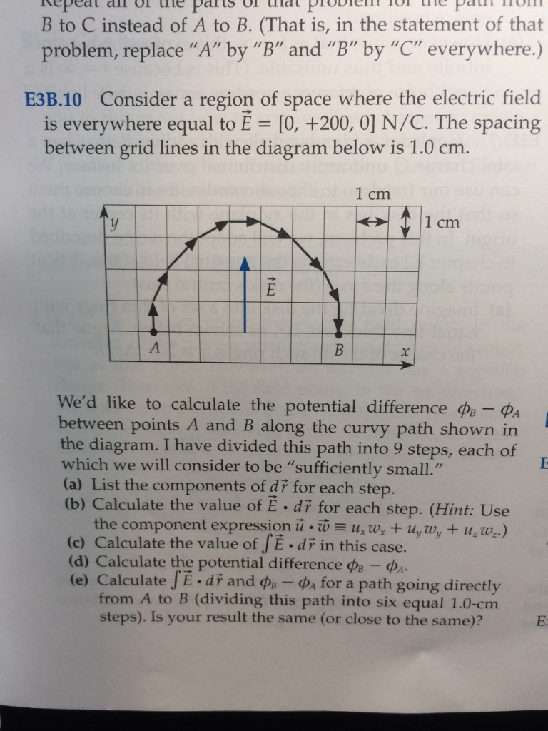 Solved Consider a region of space where the electric field | Chegg.com