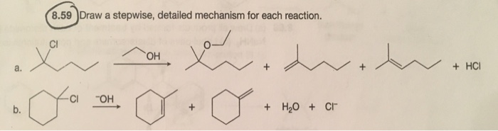 Solved 8.59 Draw a stepwise, detailed mechanism for each | Chegg.com