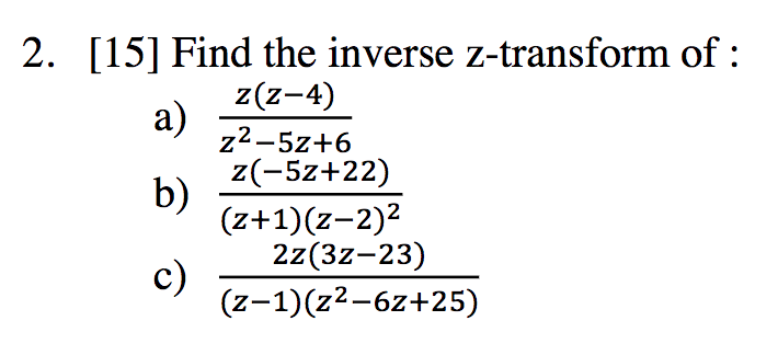 program to find inverse z transform in matlab