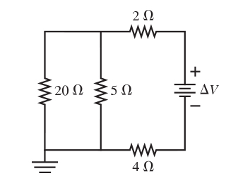 Solved What is the current through the 20 ? resistor in | Chegg.com