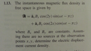 Solved The instantaneous magnetic flux density in free space | Chegg.com