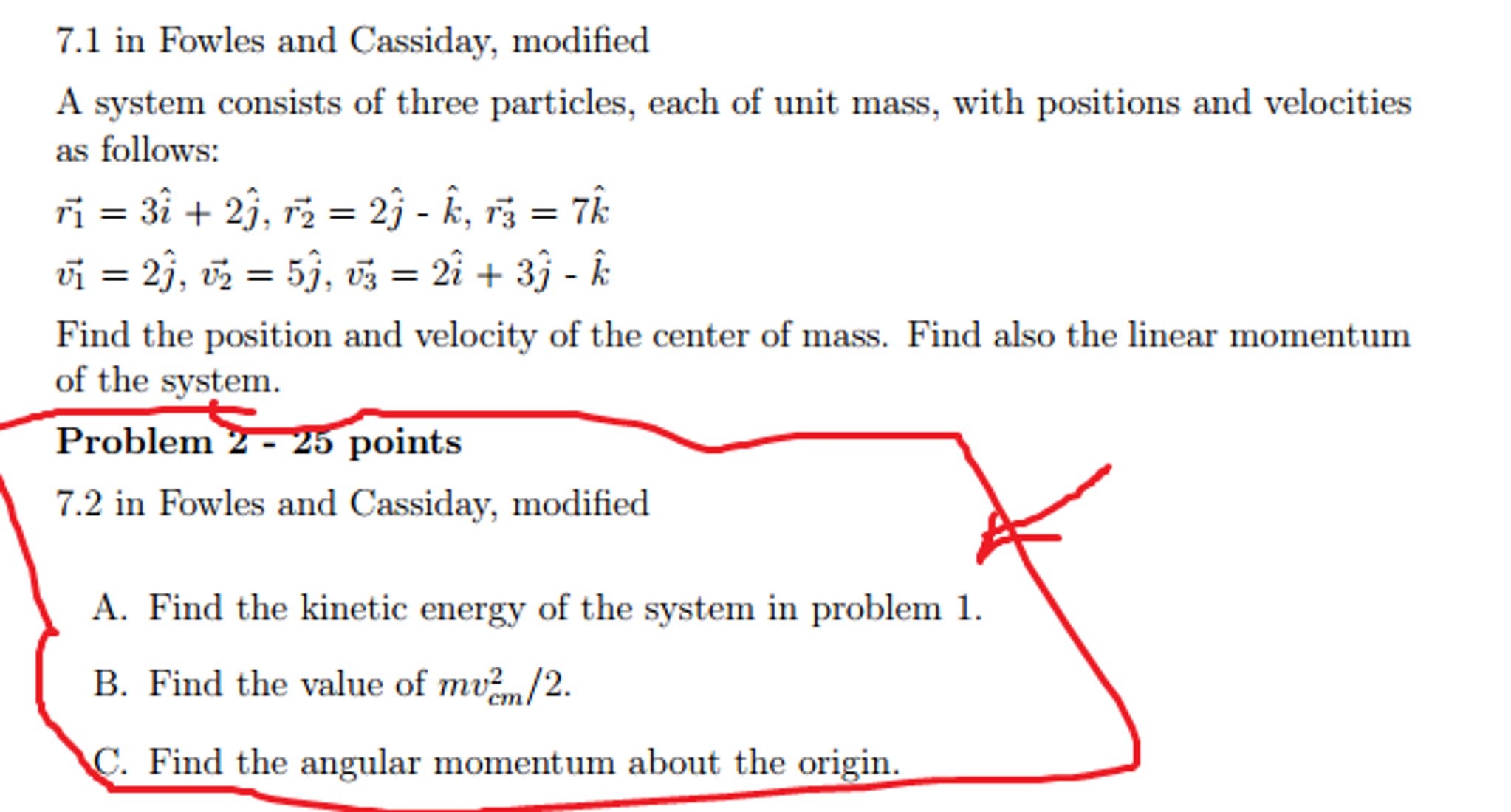 Solved In Fowles and Cassiday, modified A system consists | Chegg.com