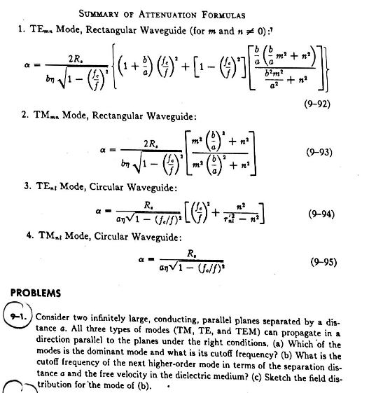 SUMMARY OF ATTEnUATION FormulAS 0)? B (b 1. TEmn | Chegg.com