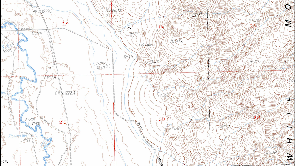 Solved 1)What is the contour interval on this map? ______ | Chegg.com