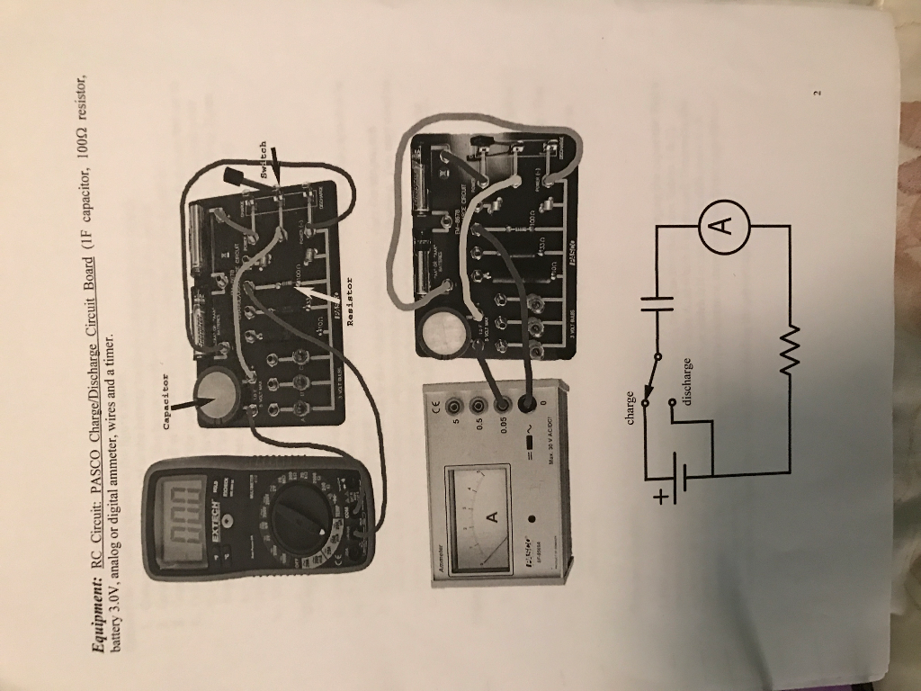 Solved Equipment R rcuit PASco Charge Discharge Circuit