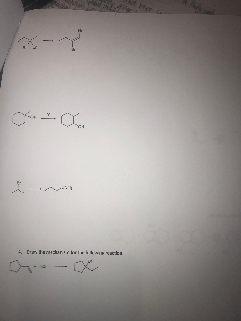 Solved Br Br Br Br OH OH Br OCH 4. Draw The Mechanism For | Chegg.com