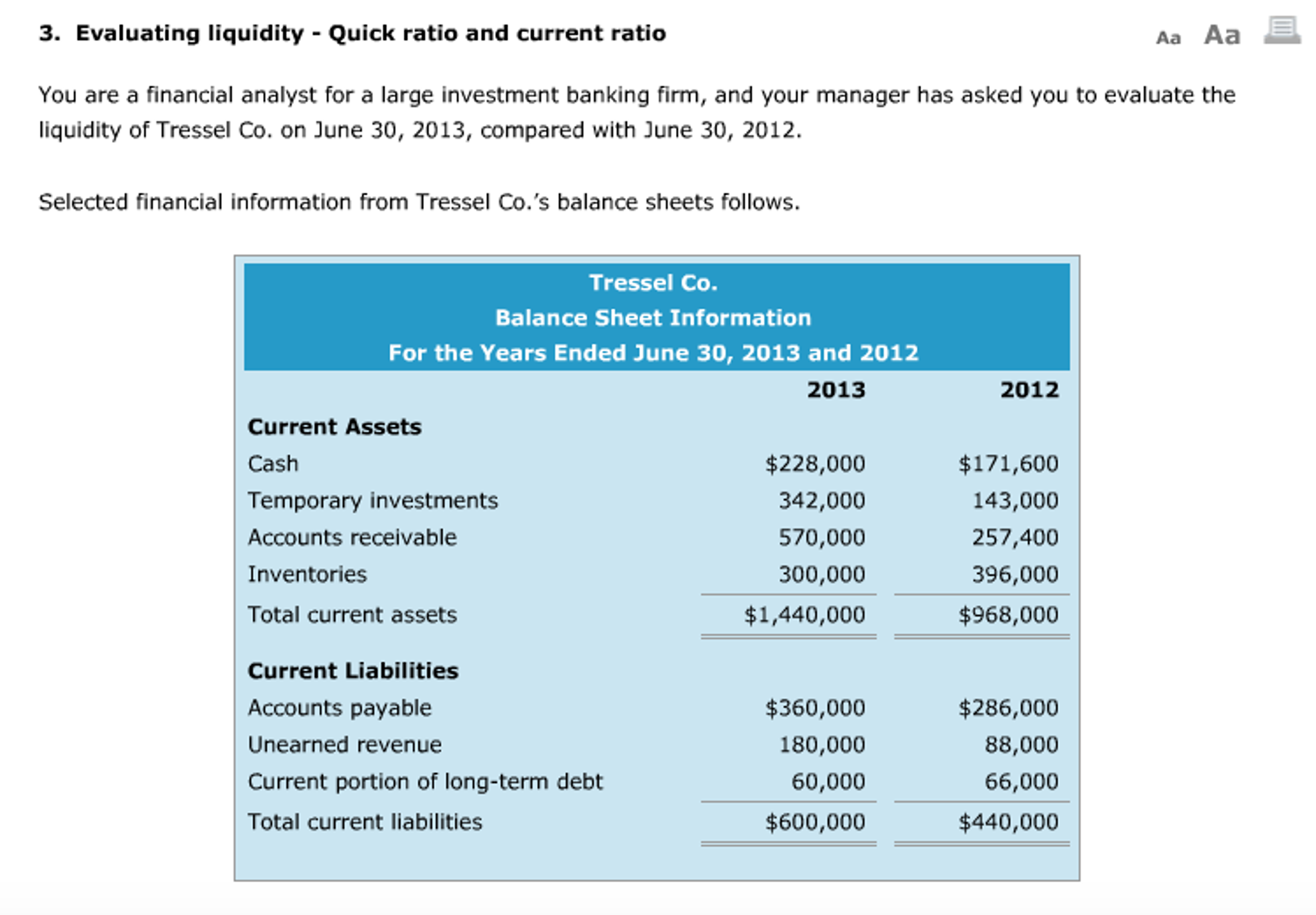 Difference Between Quick Ratio And Working Capital Ratio