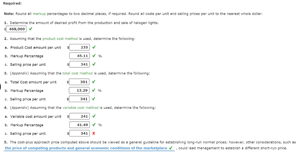 selling price per unit calculator