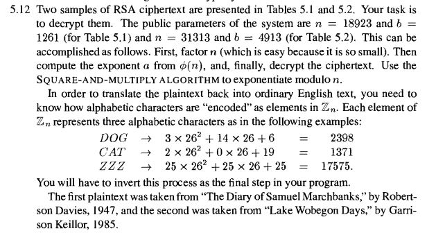 decrypt the ciphertext rsa values python