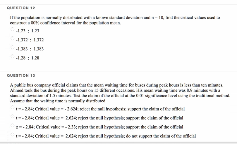 solved-question-12-if-the-population-is-normally-distributed-chegg