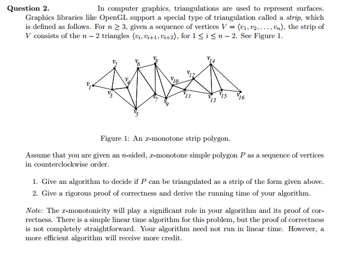 In computer graphics, triangulations are used to | Chegg.com