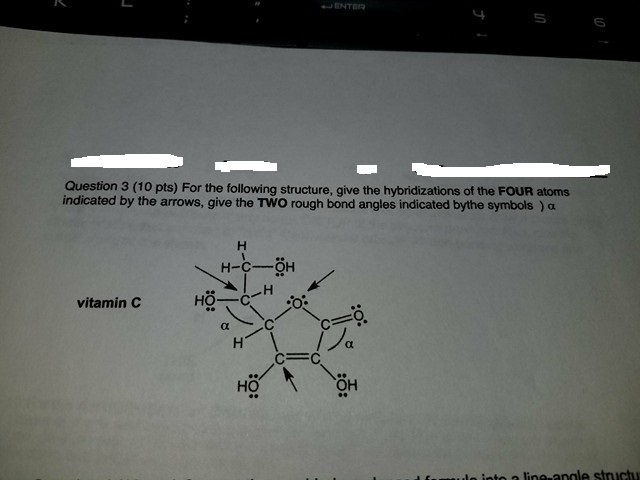 Solved 4 Question 3 (10 pts) For the following structure, Chegg