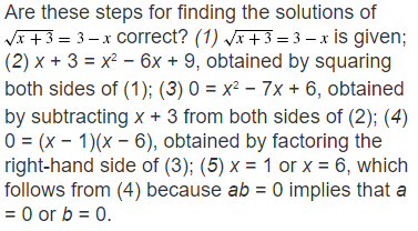 Solved Are these steps for finding the solutions of | Chegg.com
